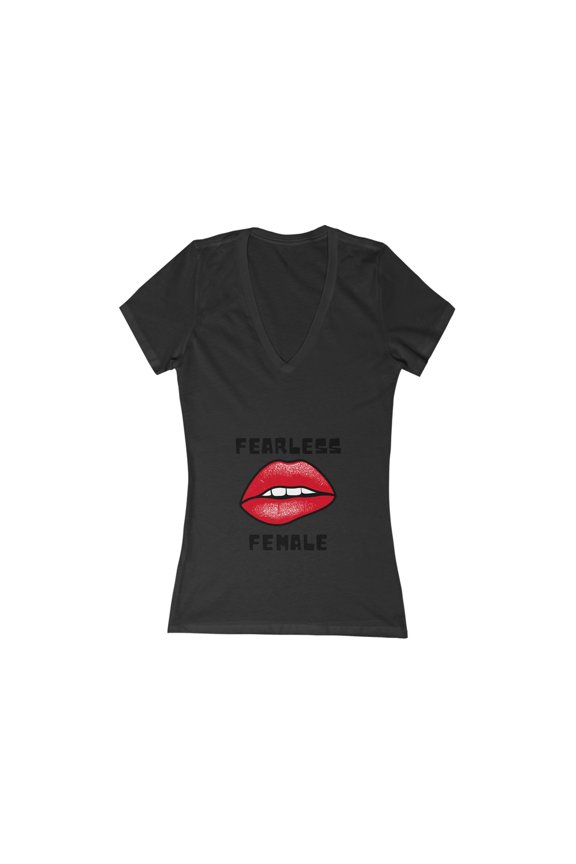 Women's Jersey Short Sleeve Deep V-Neck Tee