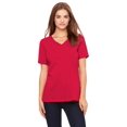 thumbnail image 1 of Women's Jersey Short-Sleeve V-Neck T-Shirt, 1 of 3