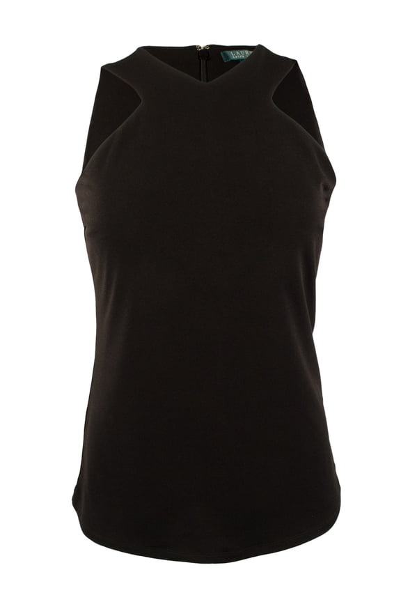 Women's Jersey V-Neck Tank-B-S