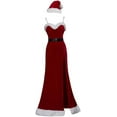 thumbnail image 1 of Women's Jessica Rabbit Christmas Red Sexy Dress with Hat, 1 of 6