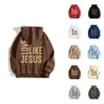 thumbnail image 1 of Women's Jesus Hoodie 2025 Bible Verse Christian Hooded Sweatshirt Fall Winter Y2K Graphic Pullover Sweatshirt with Pockets, 1 of 9