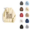 thumbnail image 1 of Women's Jesus Hoodie 2025 Christian Love Like Jesus Hooded Sweatshirt Fall Winter Y2K Graphic Pullover Top with Pockets, 1 of 5