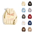 thumbnail image 1 of Women's Jesus Hoodie 2026 Fall Winter Y2K Love Like Jesus Christian Hooded Sweatshirt with Pockets Pullover Top, 1 of 5