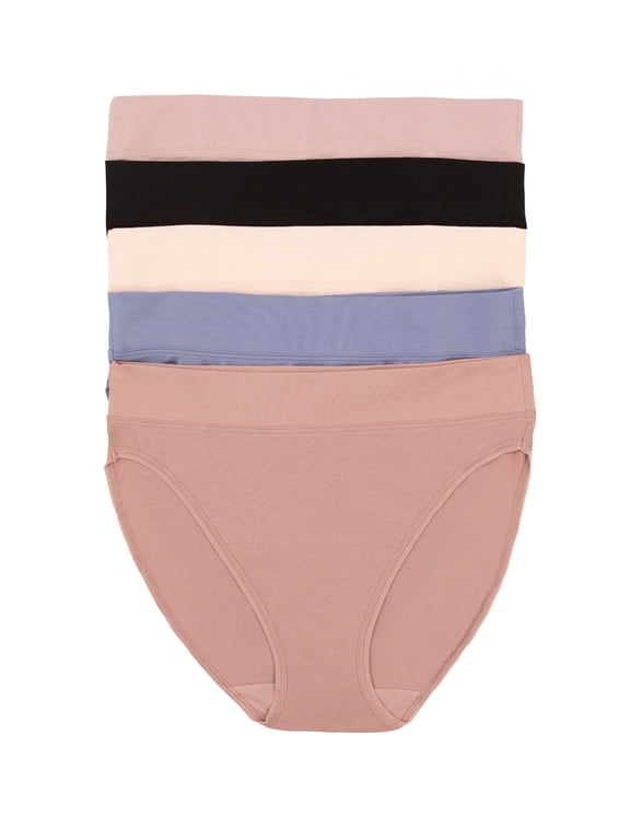 Pima Cotton Stretch Hi-Cut Underwear 5-Pack (City Basics, X-Large)