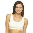 thumbnail image 1 of Felina | Organic Cotton Bralette for Women | Super Soft & From Plant-Based Dyes (Cloud, Medium), 1 of 2