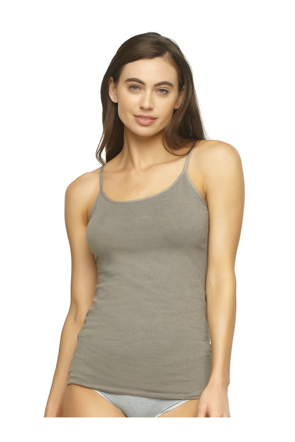 | Organic Cotton Camisole | Plant-Based Dyes | Hypoallergenic (Slate, Medium)