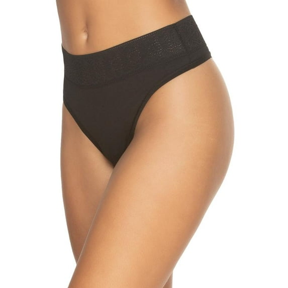 Felina Serene Modal & Lace Thong for Women  Soft, Comfortable Underwear in Gull, Size Medium