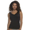 thumbnail image 1 of Serene Modal & Lace Reversible Tank | Felina (Black, Small), 1 of 4