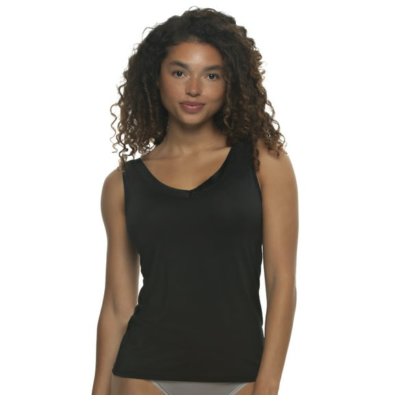 Serene Modal & Lace Reversible Tank | Felina (Black, Small)