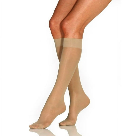 Women's Jobst Mild Support Ultrasheer Knee High Stockings - Sun Bronze - Medium