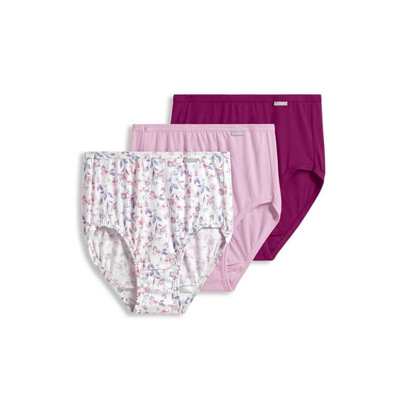 Women's Jockey® Elance 3-Pack Briefs Panty Set 1484 Color: Majestic Berry Size: 5