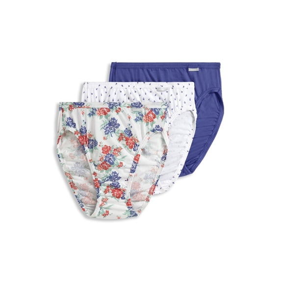 Jockey Women's Plus Size 100% Cotton Elance French Cut - 3 Pack