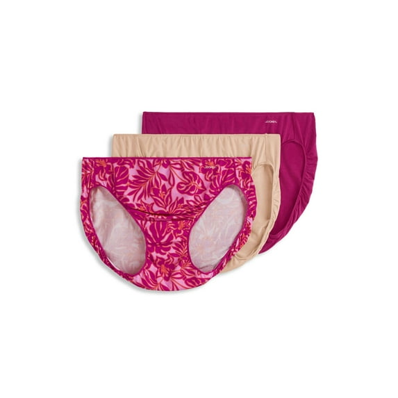Women's Jockey® No Panty Line Promise® 3-Pack Bikini Panty Set 1770 Color: Bold Palm Size: 6