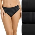 thumbnail image 1 of Women's Jockey® Seamfree® 3-pk. Hi-Cut Panty 4392 Color: Black Assorted Size: LARGE, 1 of 4