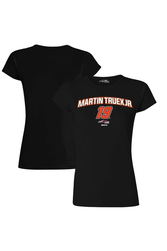 Women's Joe Gibbs Racing Team Collection Black Martin Truex Jr Rival T-Shirt