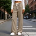 thumbnail image 1 of Women's Jogger Pants With Elastic Drawstring Wasit Pants Waist Multi-Pockets Casual Sweatpants For Active Gym Sessions, 1 of 7
