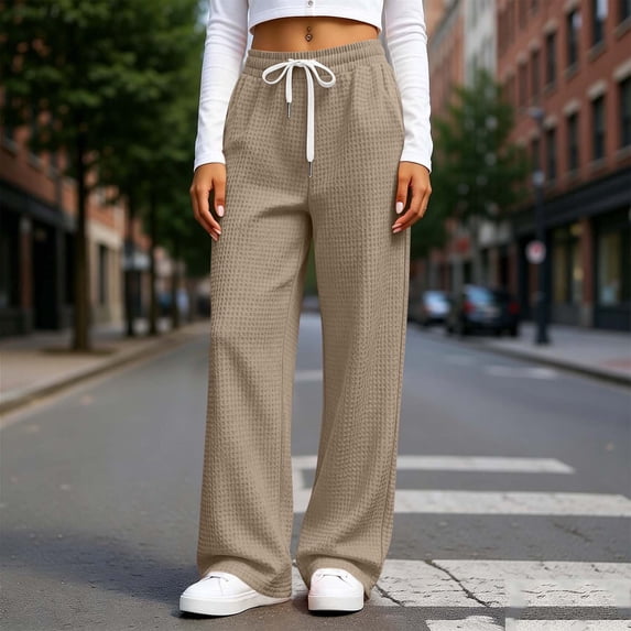 Women's Jogger Pants With Elastic Drawstring Wasit Pants Waist Multi-Pockets Casual Sweatpants For Active Gym Sessions