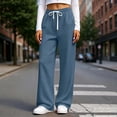 thumbnail image 1 of Women's Jogger Pants With Elastic Drawstring Wasit Pants Waist Multi-Pockets Casual Sweatpants For Active Gym Sessions, 1 of 7