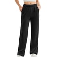thumbnail image 1 of Women's Jogger Sweatpants with Side Pockets and Elastic Ankle Cuffs for Sports Wear, 1 of 4