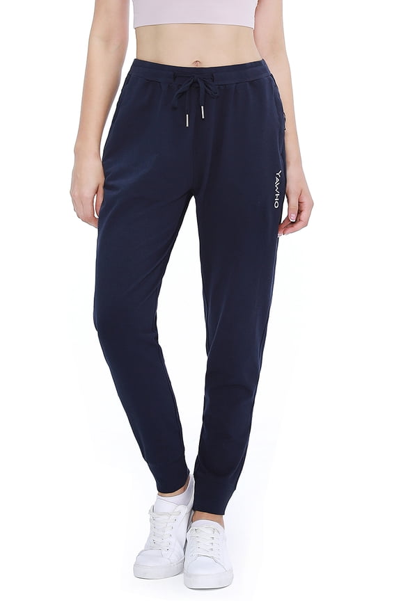 Women's Joggers Active Sweatpants Athletic Jogging Pants Sport Trousers for Workout,Gym,Running,Training with Zipper Pockets