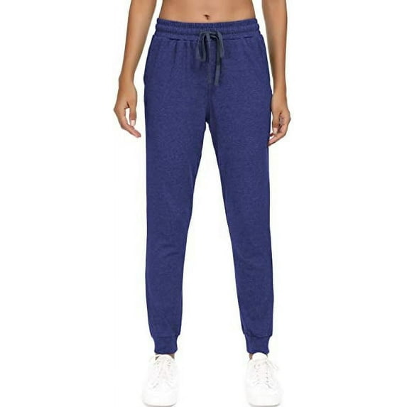 Women's Joggers Pants Active Sweatpants Cotton Tapered Workout Yoga Lounge Track Pants with Pockets