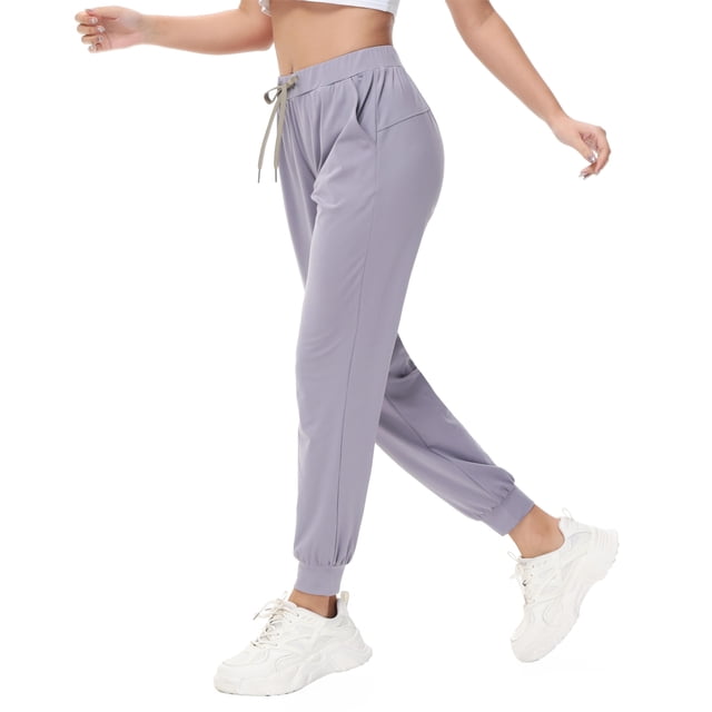 ALWAYS Women's Jogger Pants - Lightweight Skinny Sweatpants With Pockets, Neon Pink, Size M