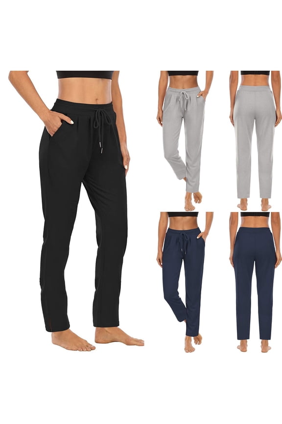 Women's Joggers Pants Lightweight Running Sweatpants with Pockets Clearance Sale Womens Autumn Winter Yoga Sports Loose Casual Long Pants Trousers With Pocket