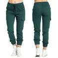thumbnail image 1 of Women's Joggers Pants Pockets Drawstring Running Sweatpants for Women Lounge Workout Jogging Army Green S, 1 of 6