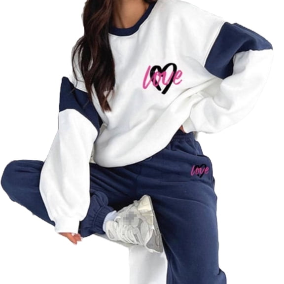 Women’s Jogging Suit with “Love” print graphic (Medium 8-10)