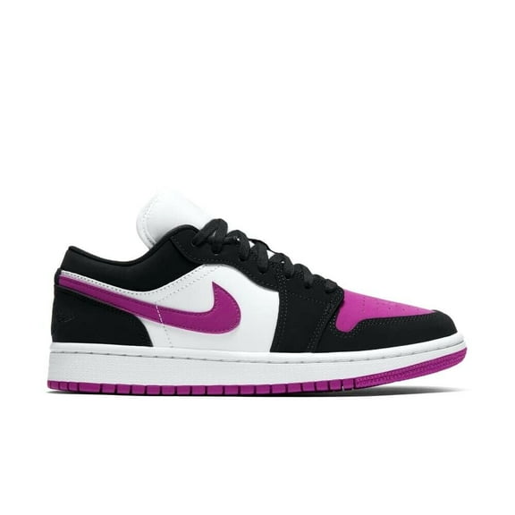Women's Jordan 1 Low Black/Cactus Flower-White (DC0774 005) - 7