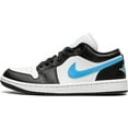 thumbnail image 1 of Women's Jordan 1 Low Black/University Blue-White (DC0774 041) - 9, 1 of 4