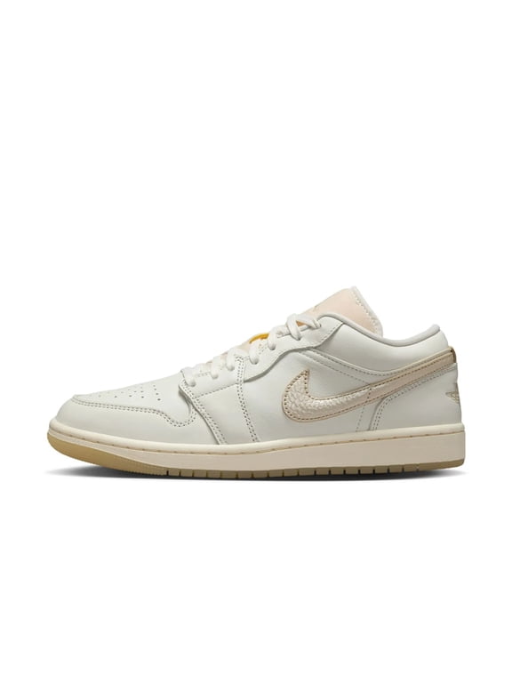 Women's Jordan 1 Low SE Sail/Team Gold-Pale Ivory (HV5157 100) - 7