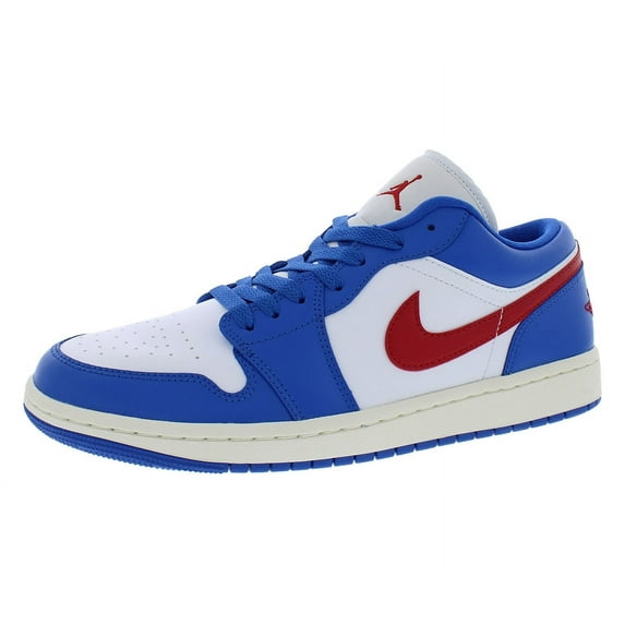 Women's Jordan 1 Low Sport Blue/Gym Red-White-Sail (DC0774 416) - 6
