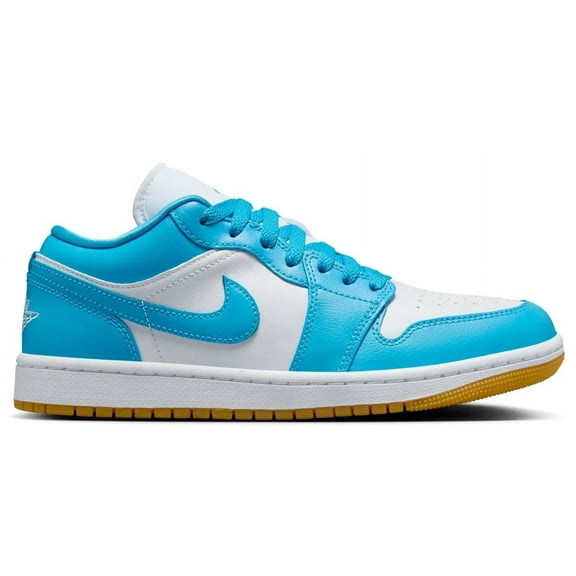 Women's Jordan 1 Low White/DK Powder Blue (DC0774 104) - 6
