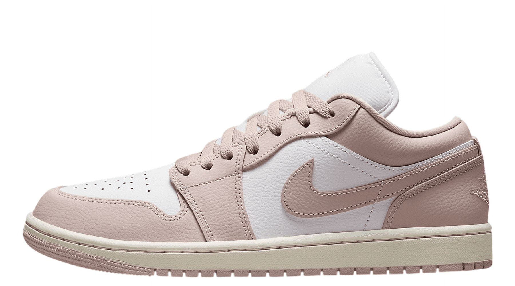 Air Jordan 1 Low Women's Shoes (DC0774-162, White/Sail/Pink Oxford