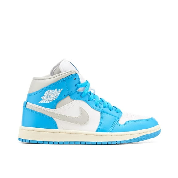 Women's Jordan 1 Mid Dark Powder Blue/Neutral Grey (BQ6472 400) - 10