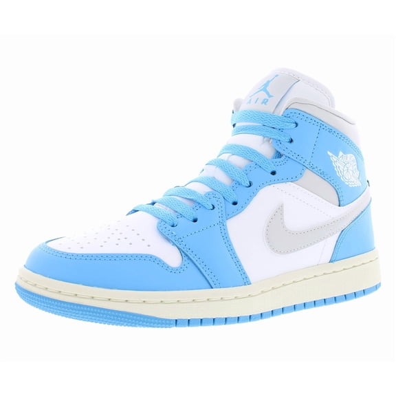 Women's Jordan 1 Mid Dark Powder Blue/Neutral Grey (BQ6472 400) - 5.5
