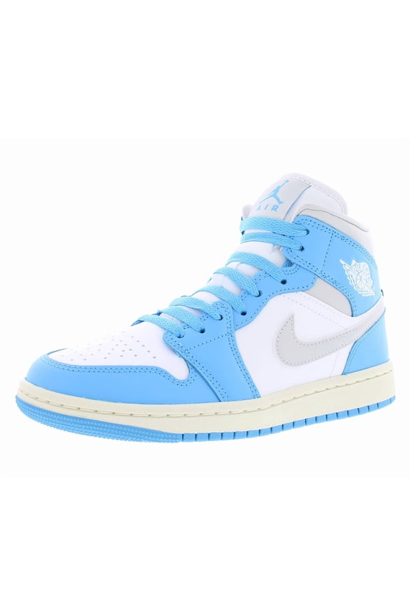 Women's Jordan 1 Mid Dark Powder Blue/Neutral Grey (BQ6472 400) - 5.5