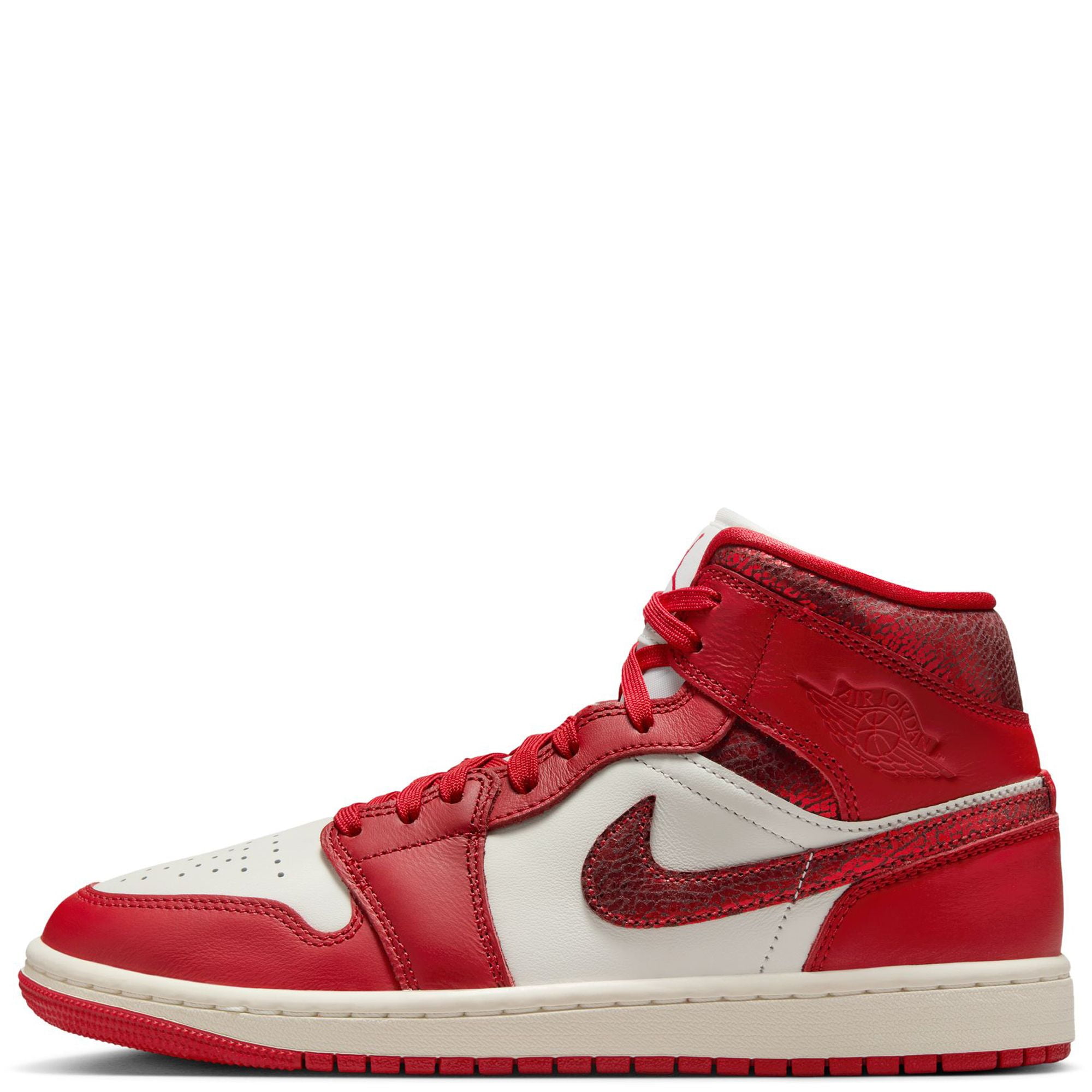 Air Jordan 1 Mid SE GS White Red CK1425 106 Sz 6.5  Youth Women\'s 8 Air Jordan 1 Mid Big Kids main image 2