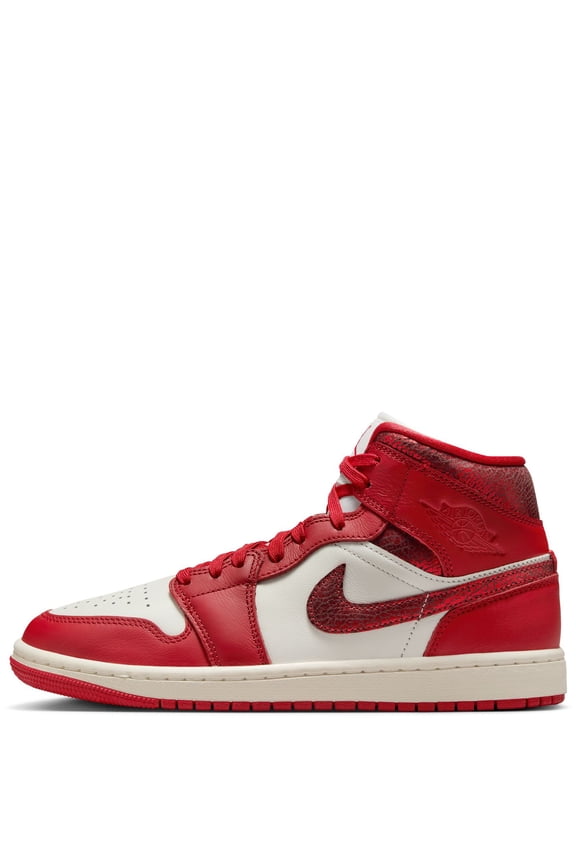 Women's Jordan 1 Mid SE Sail/Varsity Red-Team Red (HJ9337 106) - 9