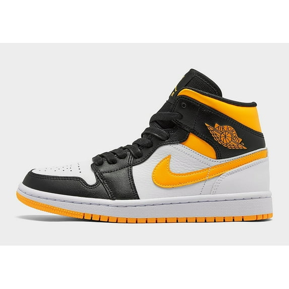 Women's Jordan 1 Mid SE White/Laser Orange-Black (CV5276 107) - 7.5