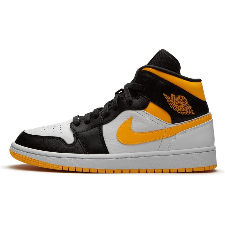 Women's Jordan 1 Mid SE White/Laser Orange-Black (CV5276 107) - 9