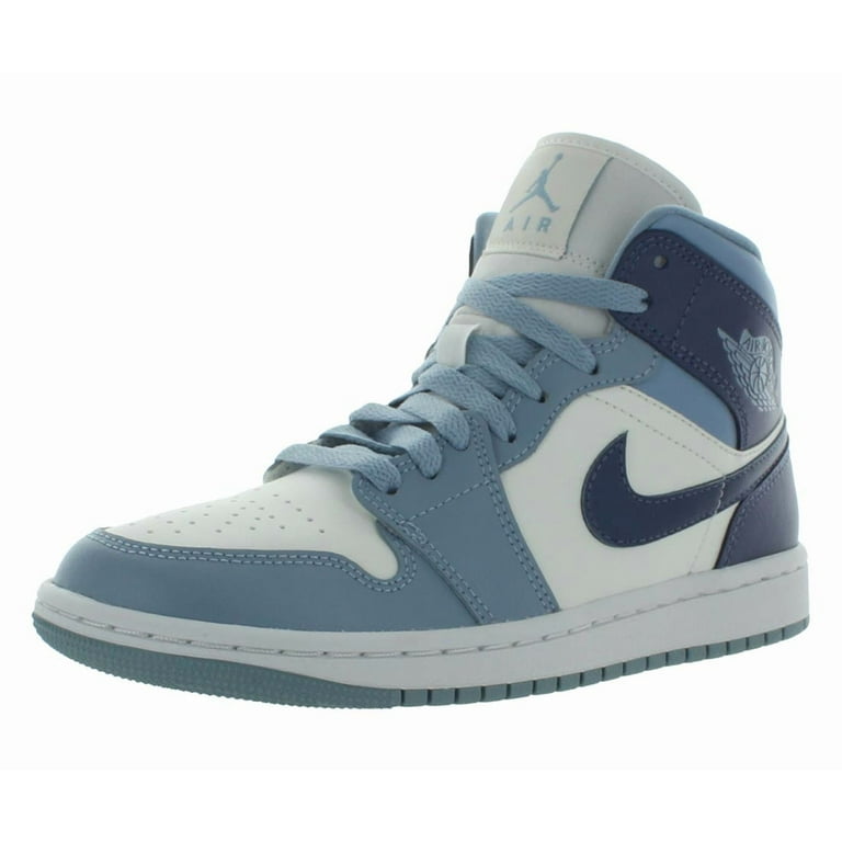 Women's Jordan 1 Mid Sail/Diffused Blue-Blue Grey (BQ6472