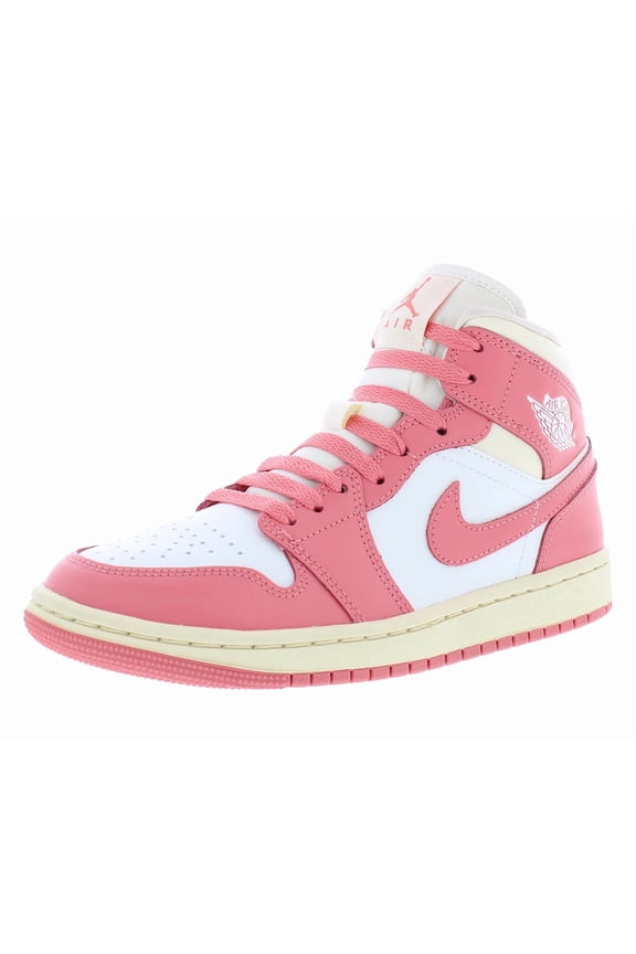 Women's Jordan 1 Mid Sail/Pink Salt-Guava Ice (BQ6472 109) - 6.5