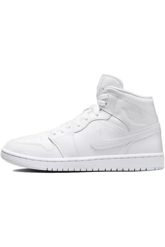 Women's Jordan 1 Mid White/White-White (DV0991 111) - 8.5