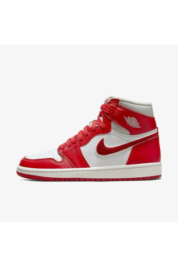 Women's Jordan 1 Retro Hi OG Lt Iron Ore/Varsity Red-Sail (DJ4891 061) - 6