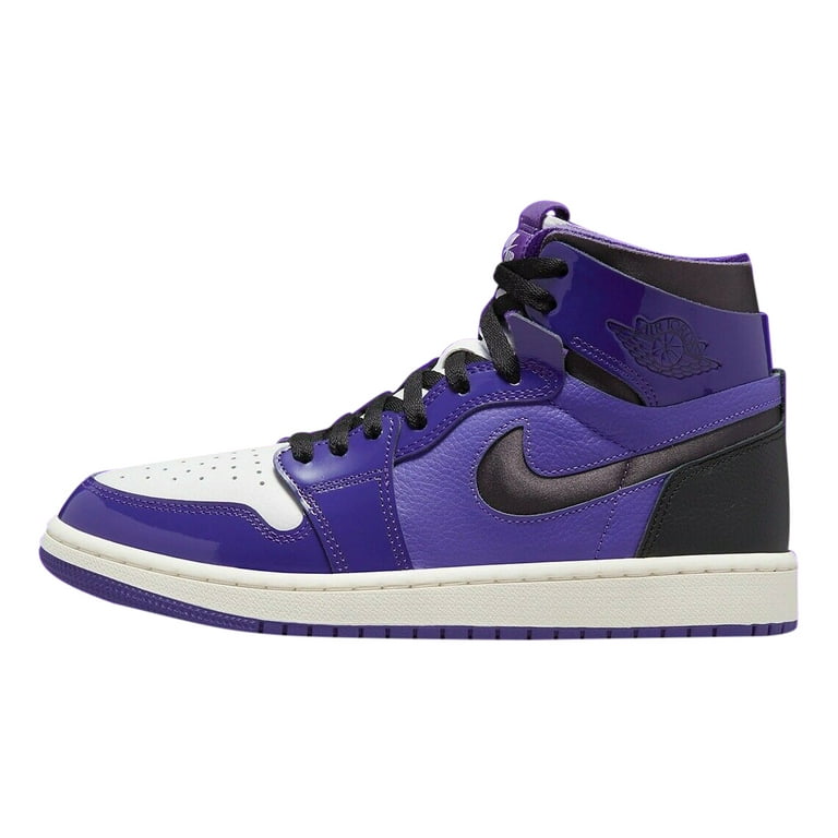 Women's Jordan 1 Zoom Air CMFT Purple Patent Court Purple/Black (CT0979  505) - 5.5 