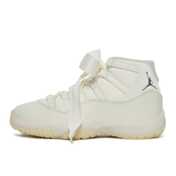 Women's Jordan 11 Retro Sail/Pearl Grey-White (AR0715 110) - 8