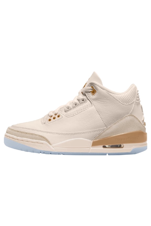 Nike Air Jordan 3 Retro Sail / Team Gold - Pale Ivory IB2255-100 Women's Size 11.5