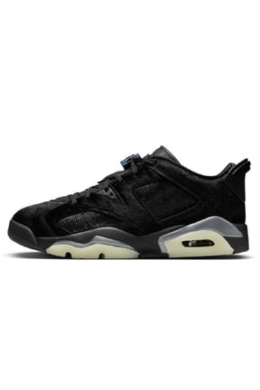 Women's Jordan 6 Retro Low "Blackout" Black/Black-Black (IO9786 001) - 8.5